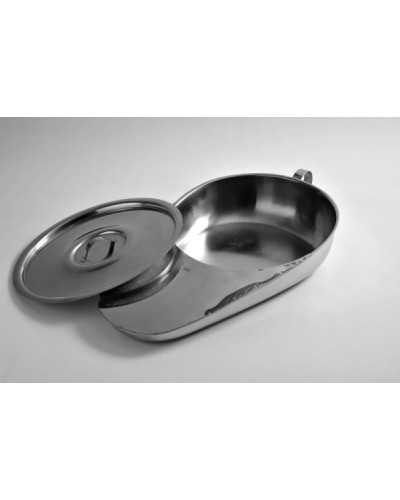 Bassin de lit, couvercle en Inox