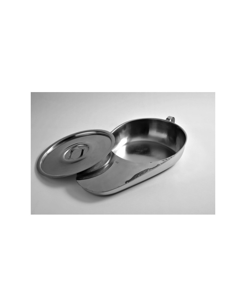 Bassin de lit, couvercle en Inox