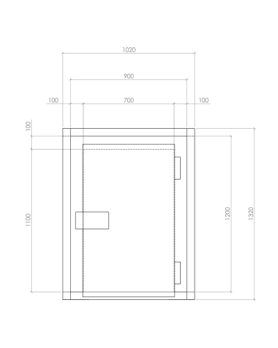 Morgue (Chambre froide) 2 corps, Modèle MORG210