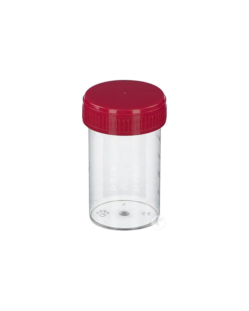 Pot à urine stérile 60 mL en PS