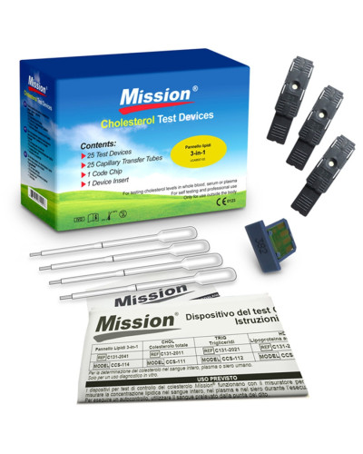 Bandelettes Bilan Lipidique 3-en-1 Mission Acon – CHOL HDL | Socimed