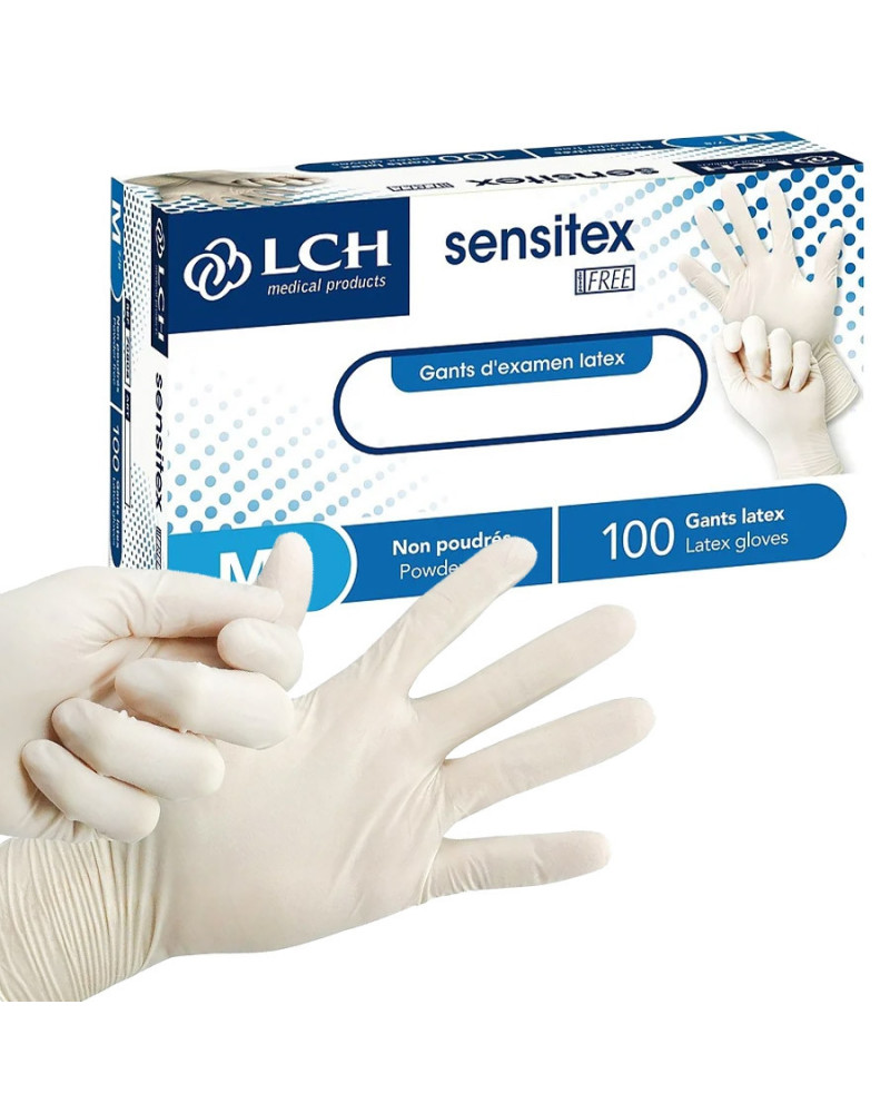 Gants Examen Latex Non Poudrés Sensitex – Sensibilité | Socimed