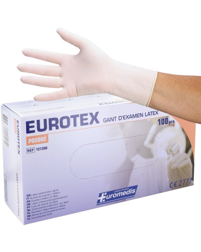 Gants Examen Latex Poudrés Eurotex Euromedis | Socimed