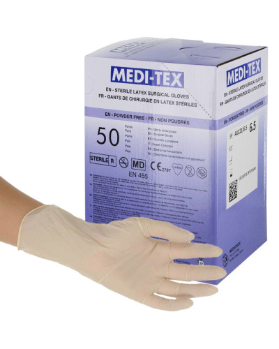 Gants Chirurgie Latex Stériles Non Poudrés Meditex | Socimed