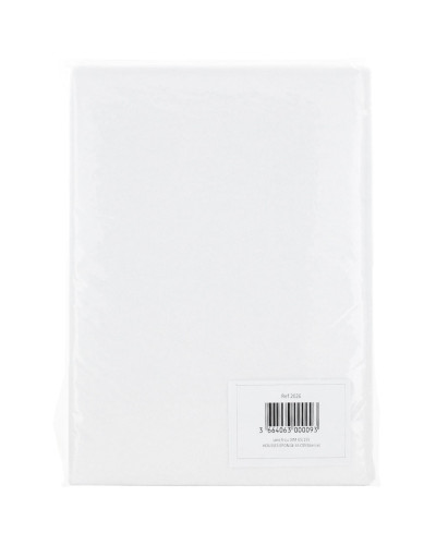 Housse éponge Luxe blanche – 65×195 cm – Coton/polyester pour table de massage | SOCIMED