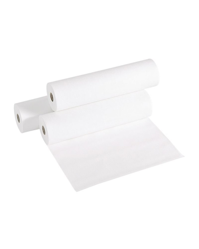 Drap d'examen Valaroll blanc gaufré – 12 rouleaux 135 formats 50×35 cm | SOCIMED