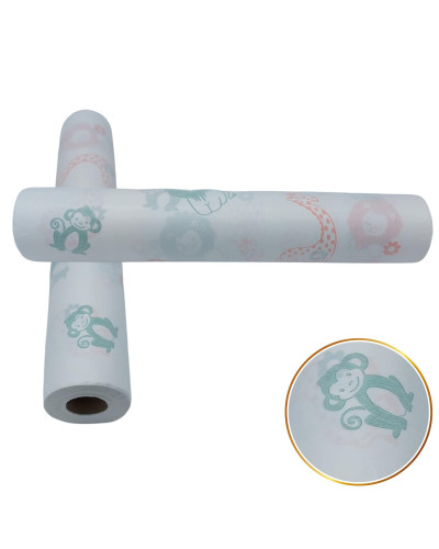 Drap d'examen pédiatrique plastifié motifs enfants – 12 rouleaux 130 formats | SOCIMED
