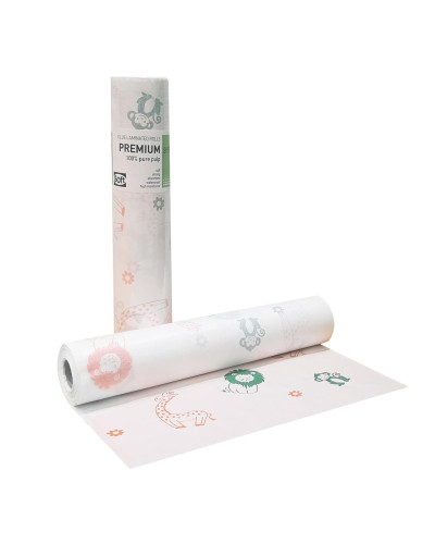 Drap d'examen pédiatrique plastifié motifs enfants – 12 rouleaux 130 formats | SOCIMED