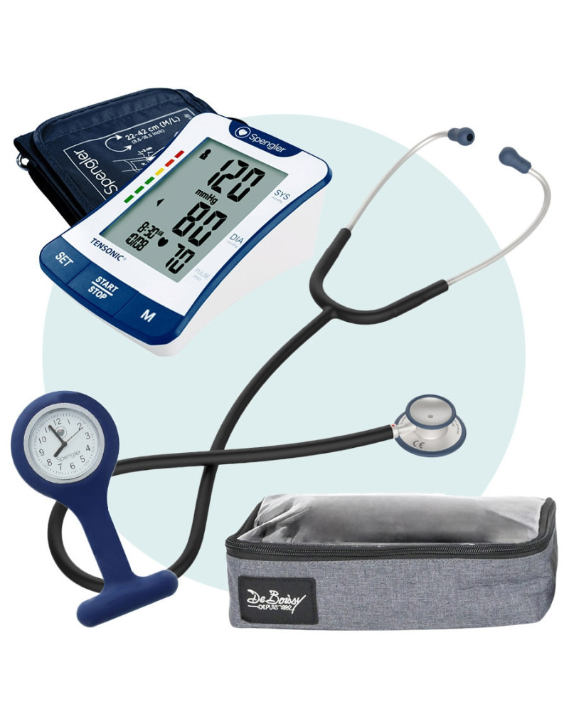 Pack etudiant infirmier stethoscope Pulse II Tensonic montre