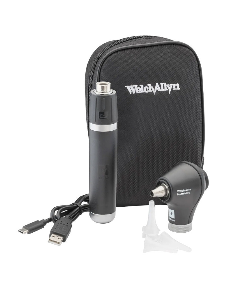 Otoscope MacroView LED Welch Allyn USB Étui Souple | Socimed