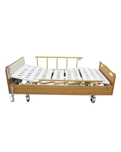 Lit manuel mobile pour soins à domicile