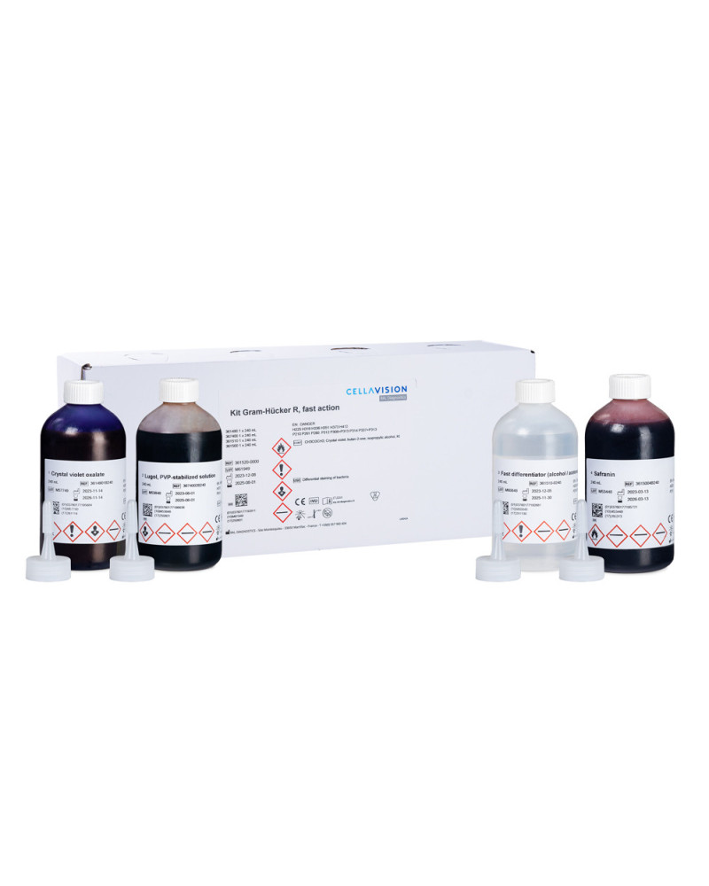Kit coloration de gram-Hücker l (action rapide)