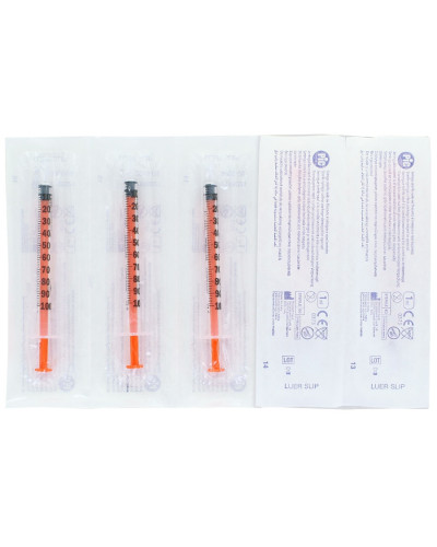 Seringue insuline non montée 1ml | Socimed