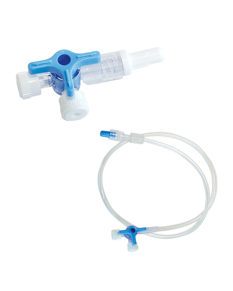 Robinet 3 voies Luer Lock polycarbonate perfusion | Socimed