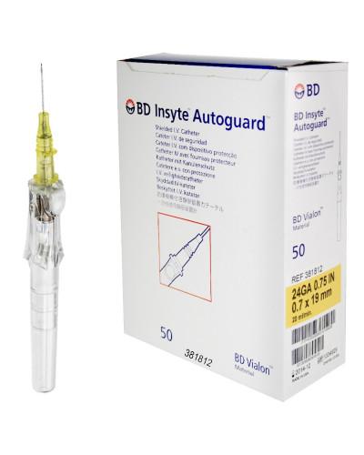 Cathéter BD Insyte Autoguard sans ailettes sécurité | Socimed