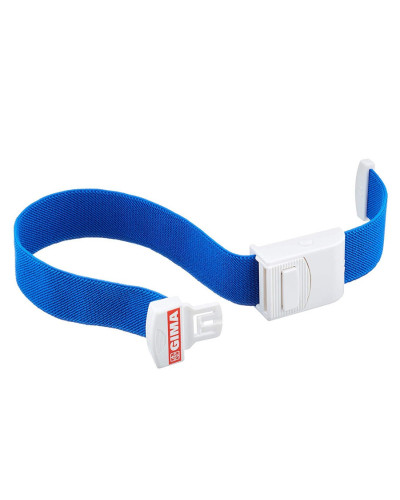 Garrot infirmier réutilisable bleu tissu élastique 35 cm | Socimed