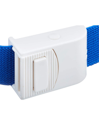 Garrot infirmier réutilisable bleu tissu élastique 35 cm | Socimed
