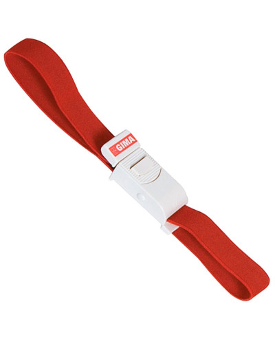 Garrot infirmier réutilisable rouge sans latex 35 cm | Socimed