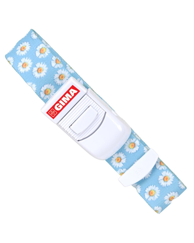 Garrot infirmier motif marguerites prélèvement | Socimed