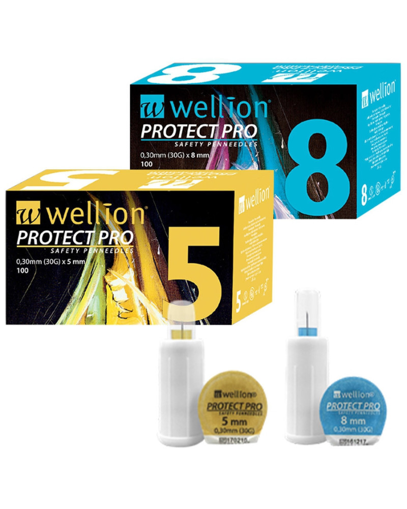 Aiguille sécurisée stylo insuline Wellion Protect Pro | Socimed