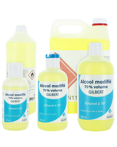 Alcool à 70% modifié Gilbert éthanol peau et plaies | Socimed