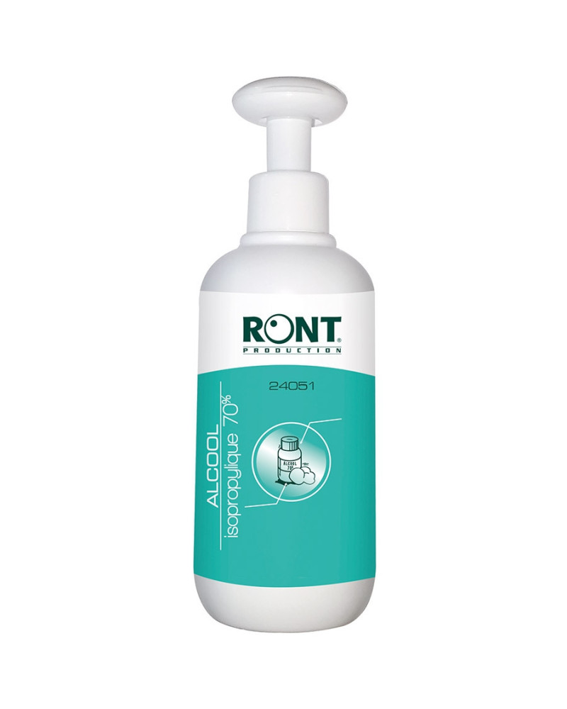 Distributeur alcool 70% coupelle intégrée 250 ml Ront | Socimed