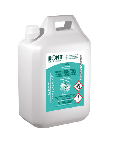 Alcool isopropylique 70% bidon 5L Ront usage intensif | Socimed