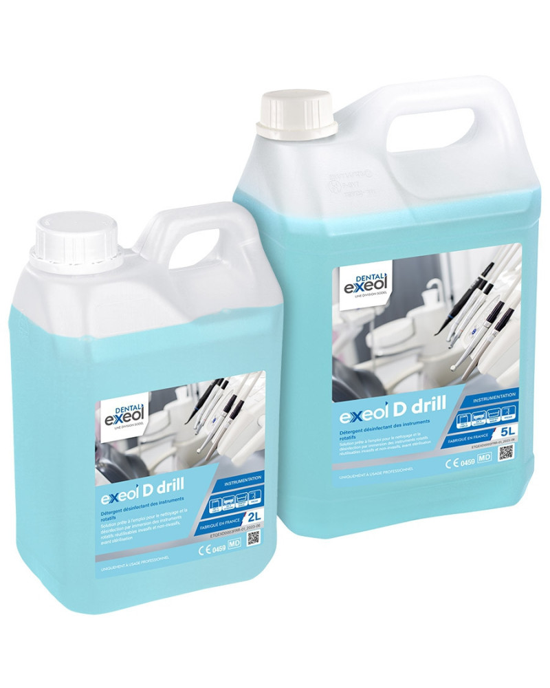 Exeol D Drill détergent désinfectant instruments rotatifs | Socimed