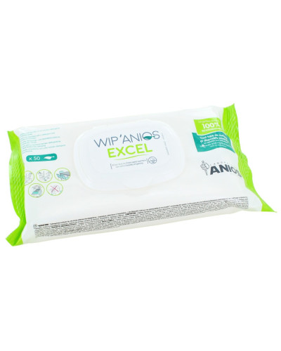Lingettes Wip'Anios Excel (sachet de 50) | Socimed