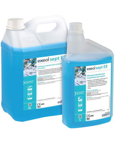 Exeol Sept E2 détergent désinfectant enzymatique pH neutre | Socimed