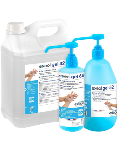 Gel hydroalcoolique Exeol Gel 82 | Socimed