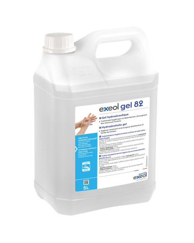Gel hydroalcoolique Exeol Gel 82 mains provitamine B5 | Socimed