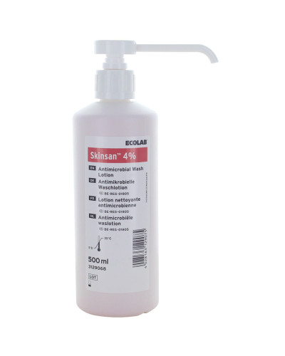 Lotion lavante antimicrobienne Skinsan 4% Ecolab | Socimed