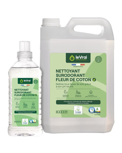 Nettoyant sol surodorant Fleur de coton ultra concentré | Socimed