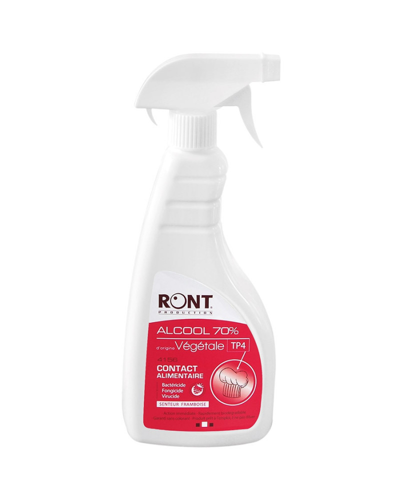 Alcool 70% végétal contact alimentaire Ront spray | Socimed