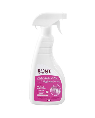 Alcool 70% végétal usage universel Ront spray 500 ml | Socimed