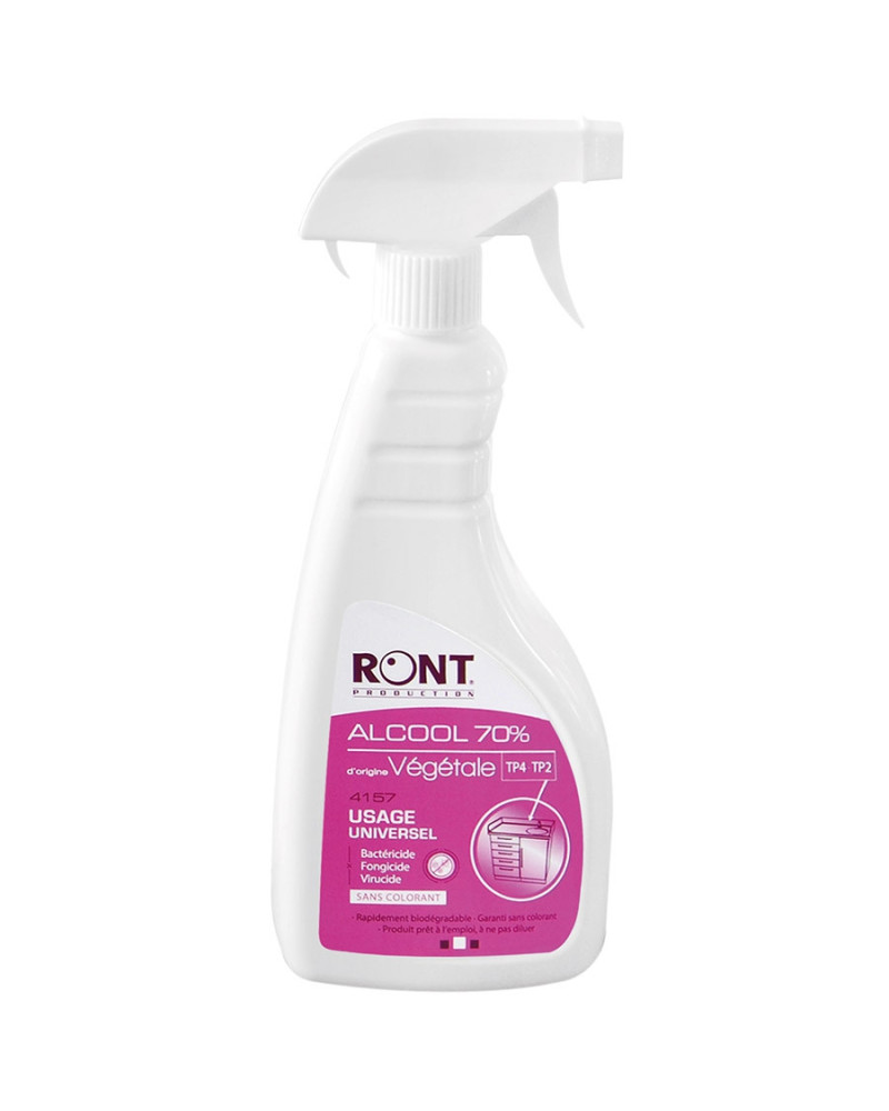 Alcool 70% végétal usage universel Ront spray 500 ml | Socimed