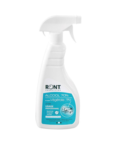 Alcool 70% végétal usage professionnel Ront spray | Socimed