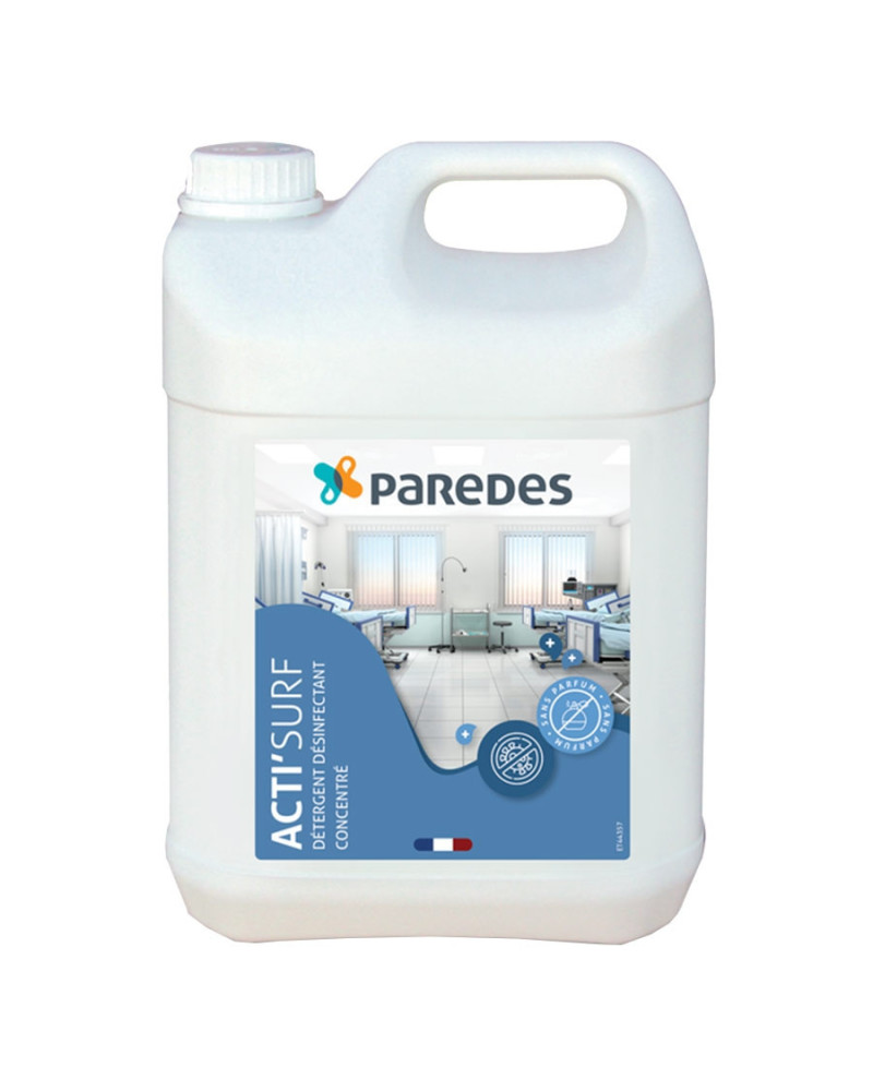 Nettoyant désinfectant Acti'Surf Paredes concentré médical | Socimed