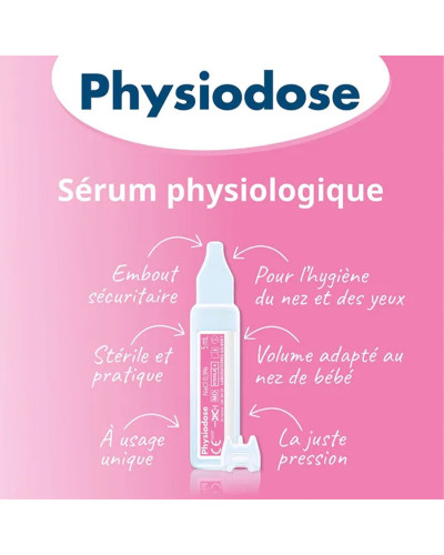 Physiodose sérum physiologique unidose 5 ml Gilbert | Socimed