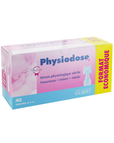 Physiodose sérum physiologique unidose 5 ml Gilbert | Socimed