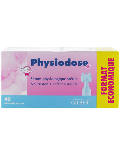 Physiodose Sérum Physiologique unidose de 5 mL | Socimed