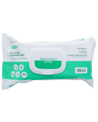 Lingettes épaisses désinfectantes Aseptonet Steridis | Socimed