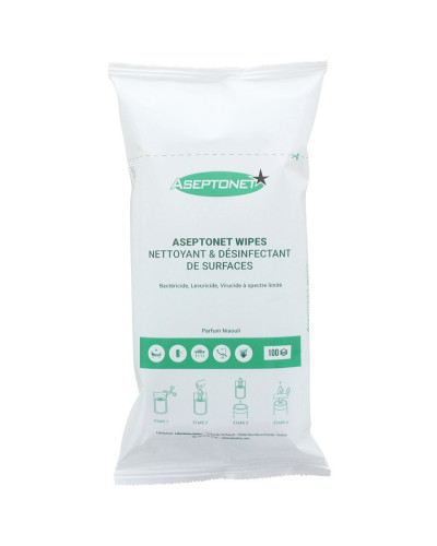 Recharge de lingettes pour boîte Aseptonet (sachet de 100) | Socimed