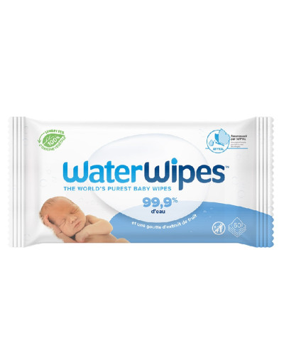 Lingettes nettoyantes pour bébés Water Wipes | Socimed