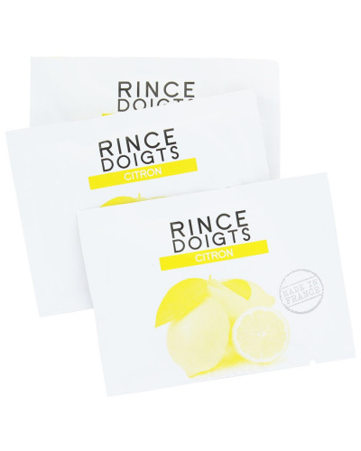 Serviettes imprégnées au citron naturel Ront sachet 100 | Socimed