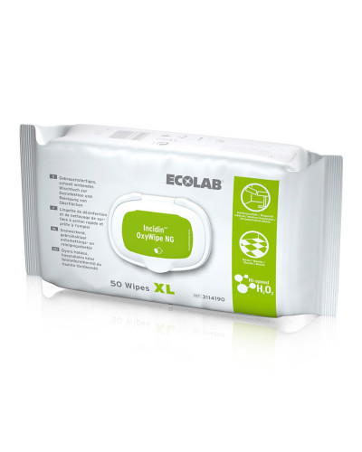 Lingettes Incidin OxyWipe NG dispositifs médicaux Ecolab | Socimed