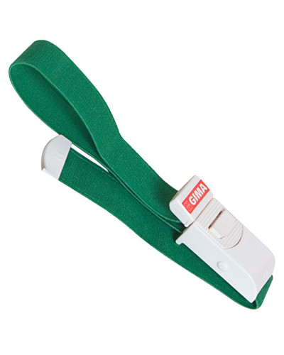 Garrot infirmier réutilisable vert tissu élastique 35 cm | Socimed