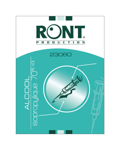 Serviettes alcool 70% Ront sachets individuels boîte 100 | Socimed