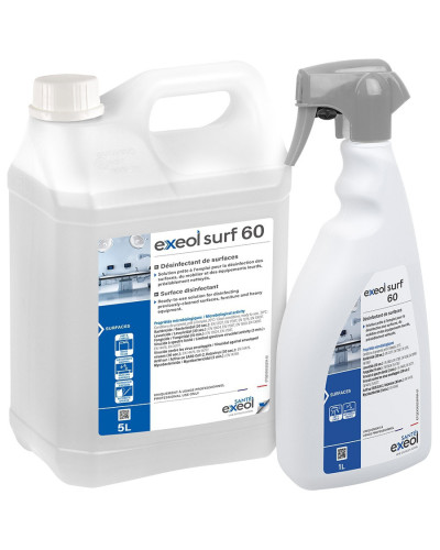 Désinfectant Exeol Surf 60 surfaces et équipements | Socimed